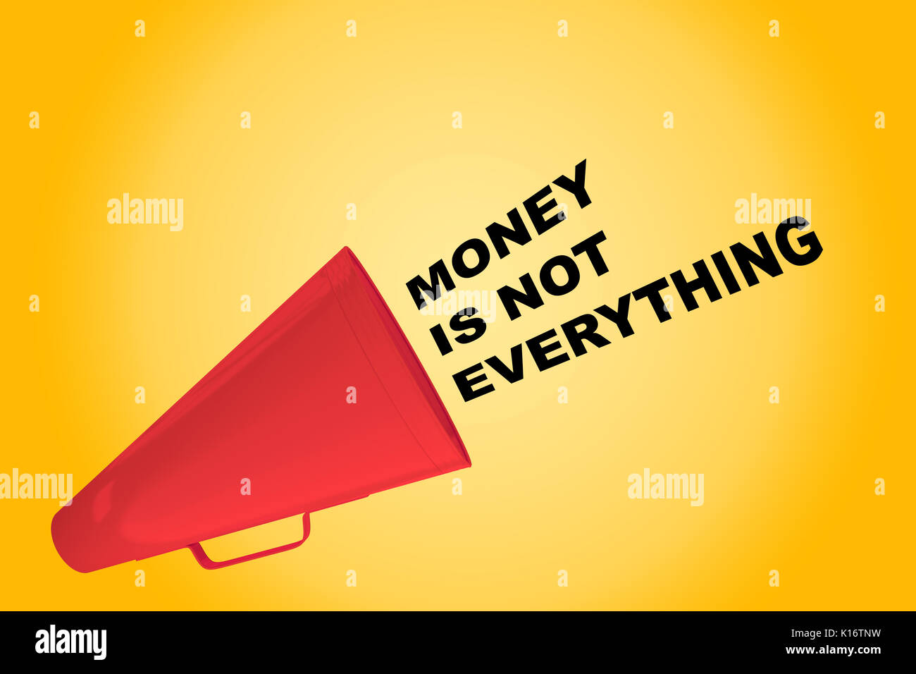 Money Is Everything Stock Photos Money Is Everything Stock Images - 3d illustration of money is not everything title flowing from a loudspeaker stock